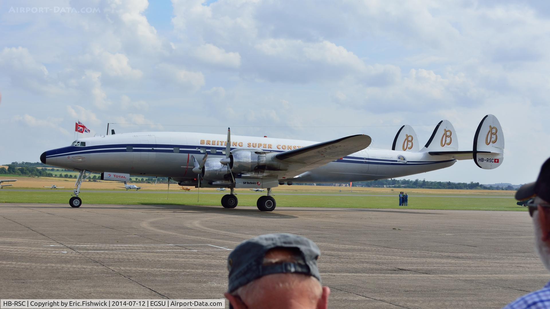 HB-RSC, 1955 Lockheed C-121C Super Constellation (L-1049F) C/N 1049F-4175, 1. HB-RSC at The Flying Legends Air Show, IWM Duxford. July,2014.