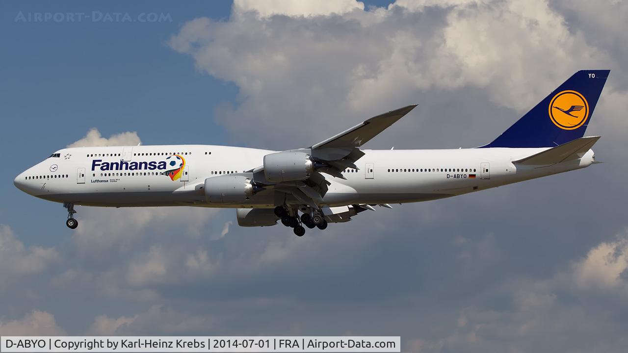D-ABYO, 2014 Boeing 747-830 C/N 37841, 