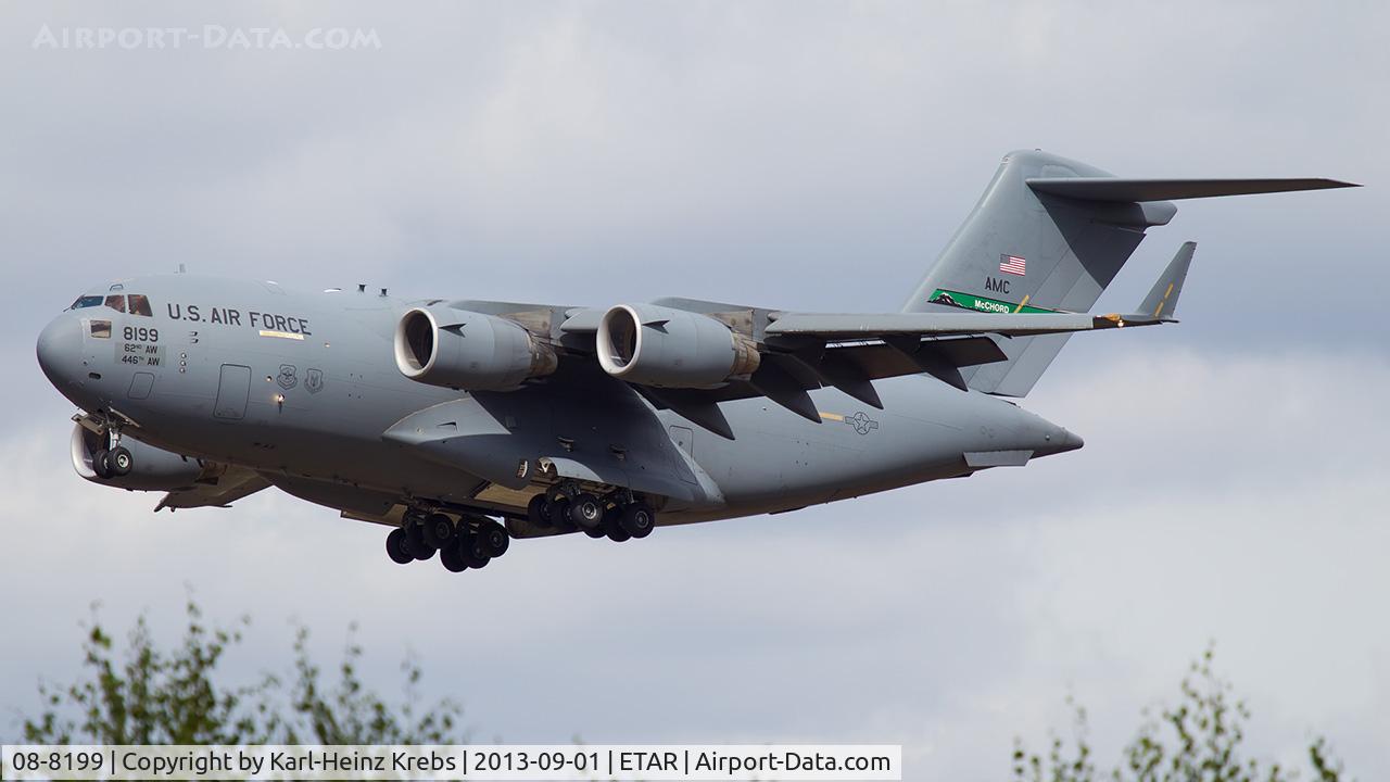 08-8199, 2009 Boeing C-17A Globemaster III C/N P-199, US Air Force