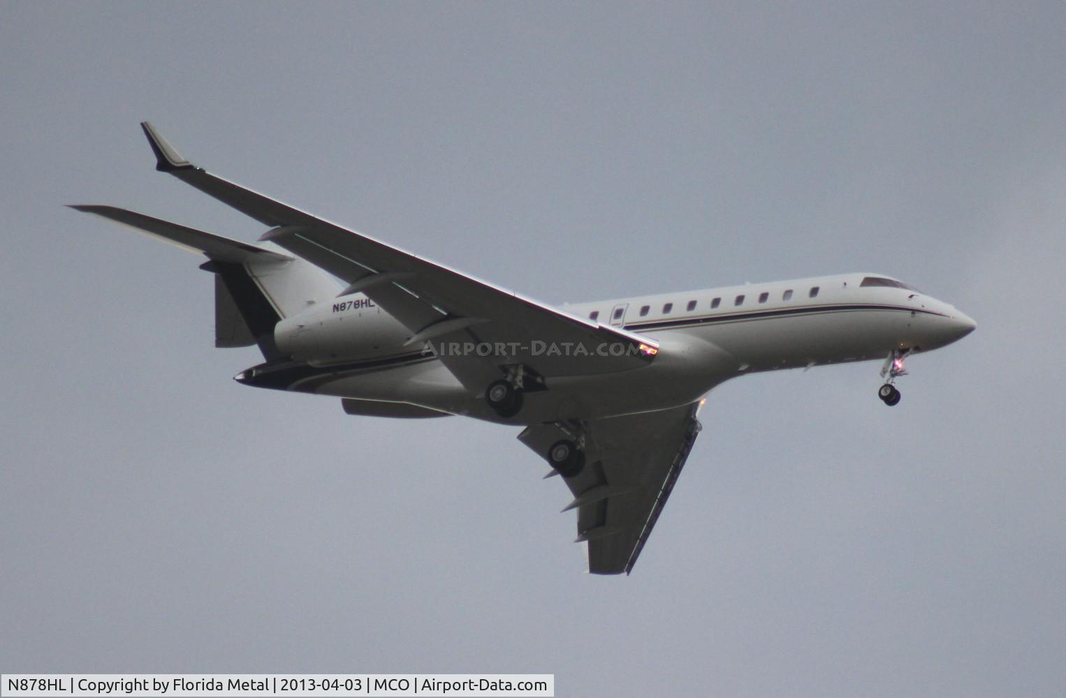 N878HL, 2007 Bombardier BD-700-1A11 Global 5000 C/N 9261, Global 5000