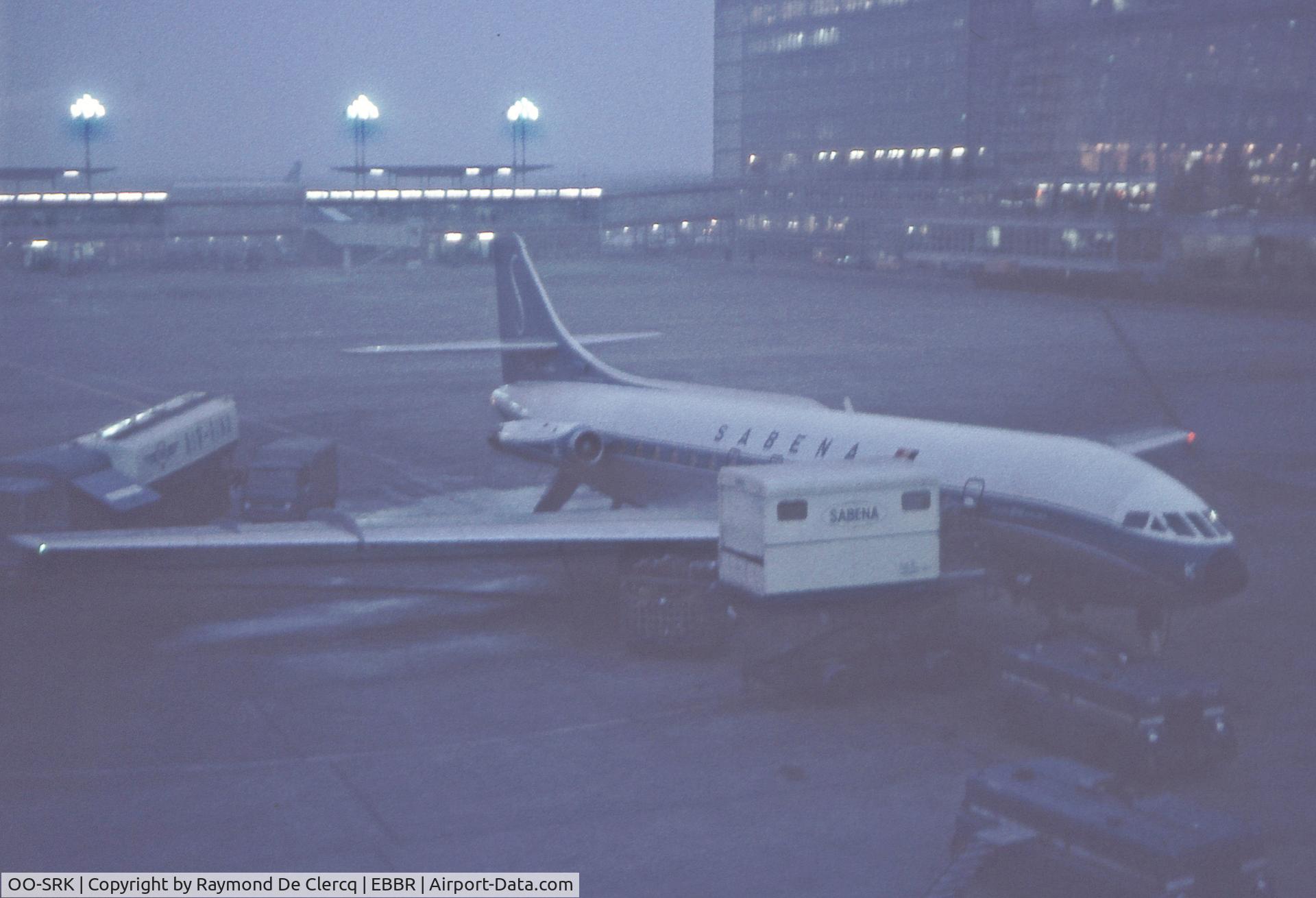 OO-SRK, 1965 Sud Aviation SE-210 Caravelle VI-N C/N 196, Brussels Airport 27-12-1969.