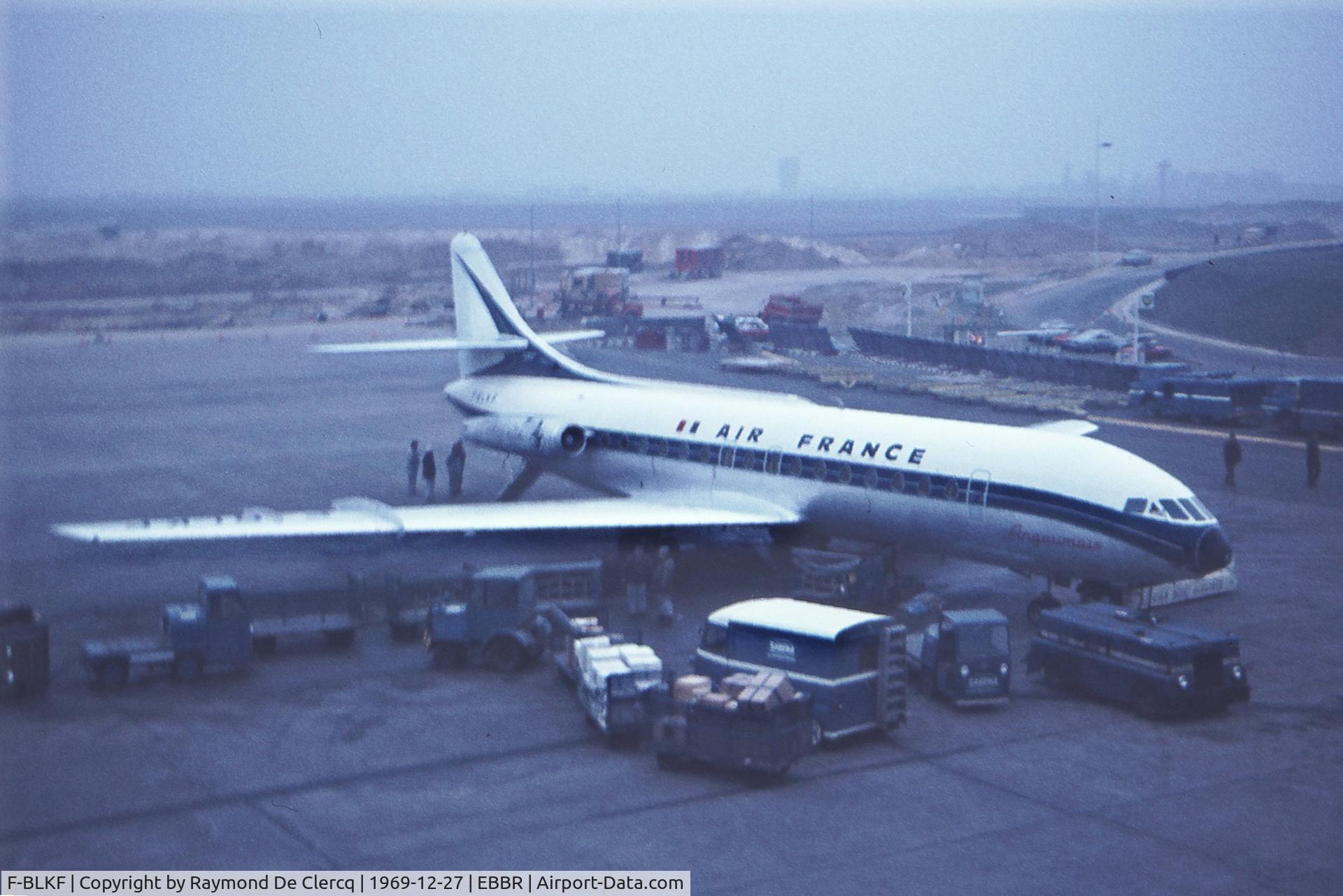 F-BLKF, 1960 Sud Aviation SE-210 Caravelle III C/N 42, Brussels Airport on 27-12-1969