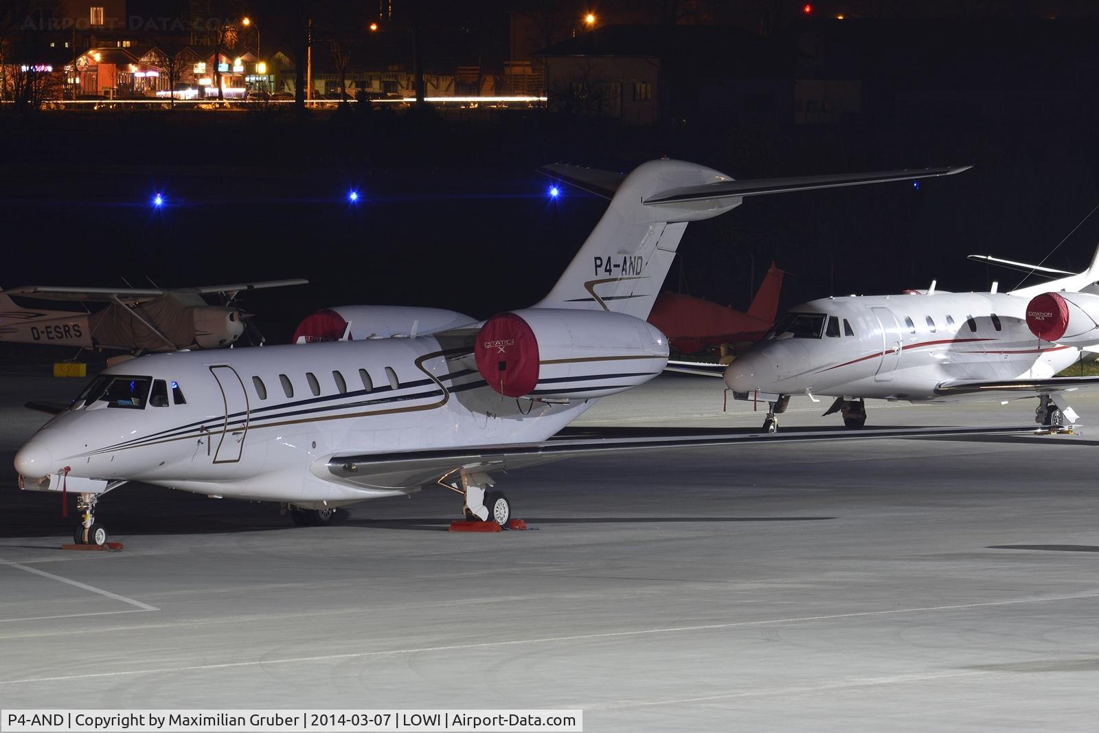 P4-AND, 1999 Cessna 750 Citation X Citation X C/N 750-0075, Avangard Aviation