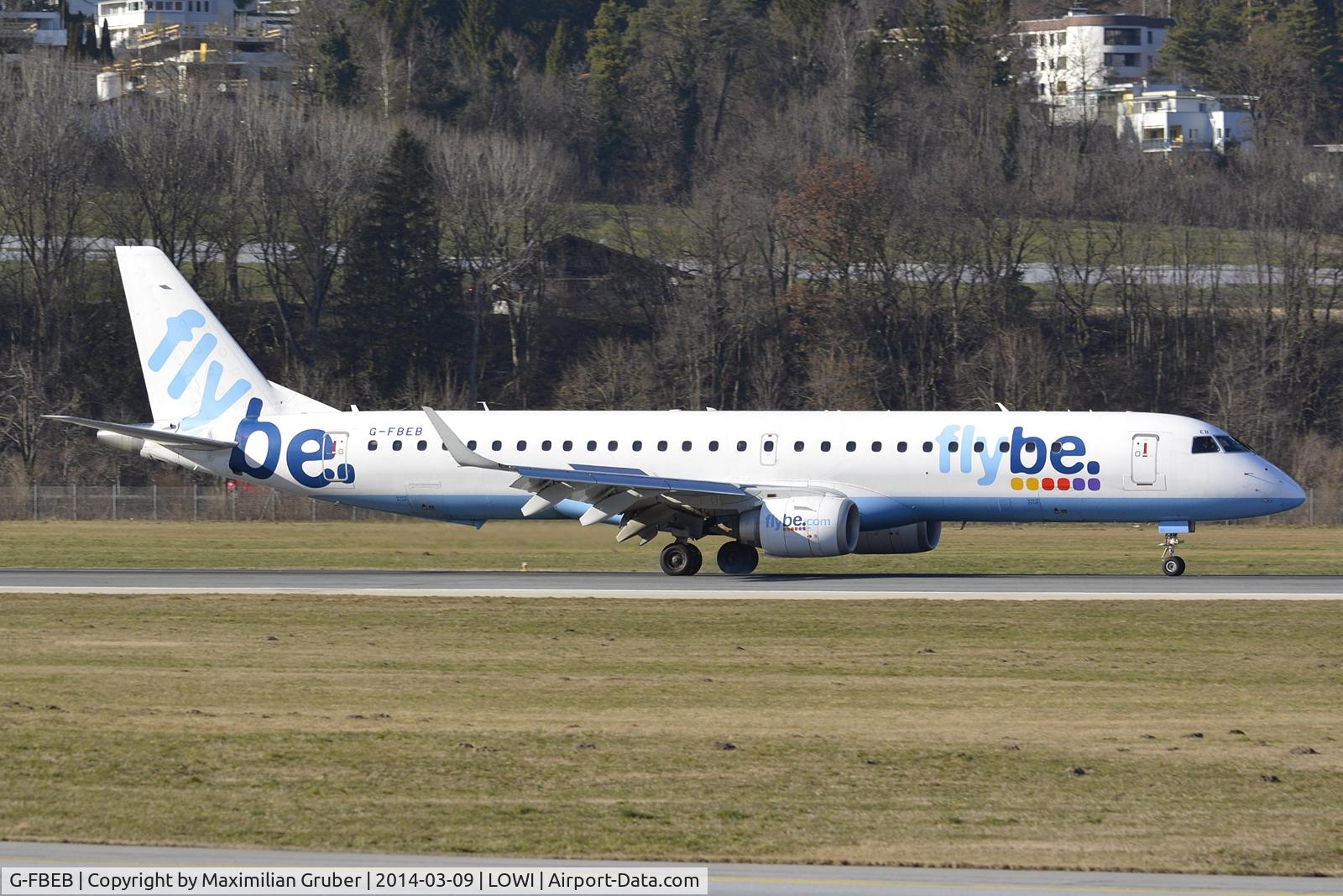 G-FBEB, 2006 Embraer 195LR (ERJ-190-200LR) C/N 19000057, FlyBe