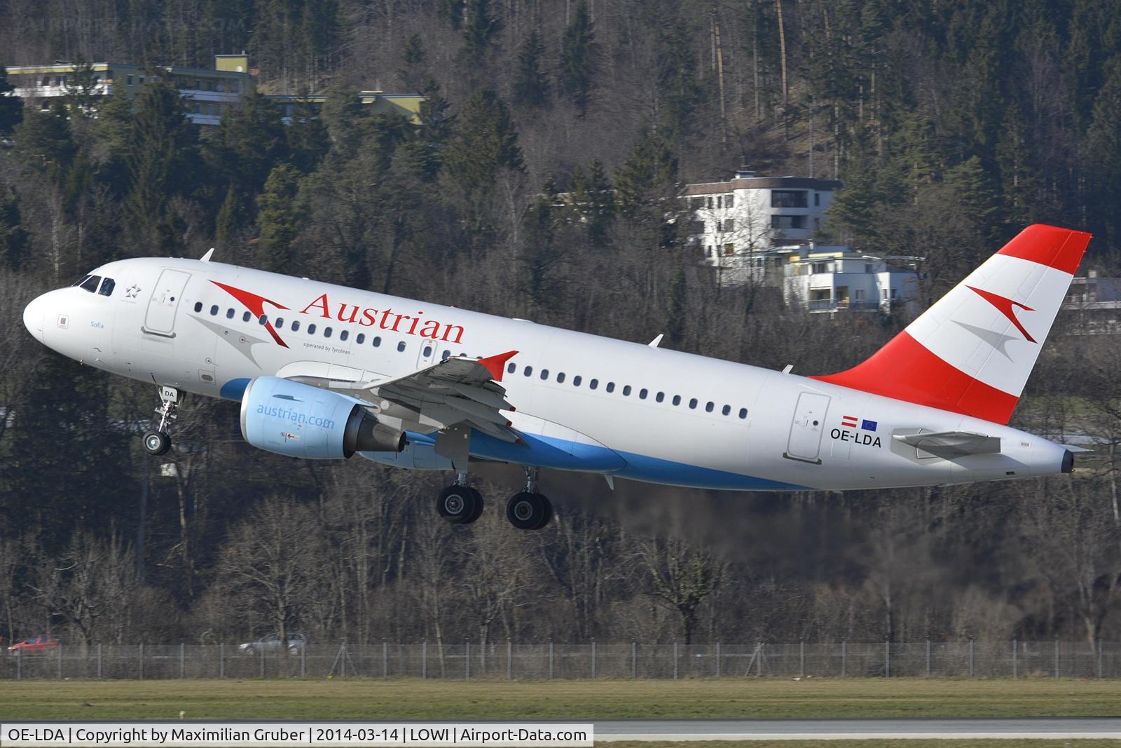 OE-LDA, 2004 Airbus A319-112 C/N 2131, Austrian (Tyrolean)