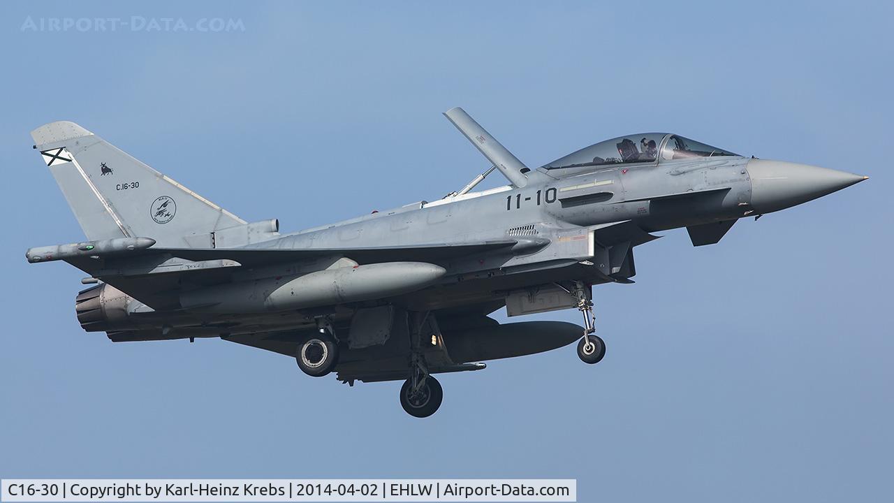 C16-30, Eurofighter EF-2000 Typhoon S C/N SS011, Spanish Air Force