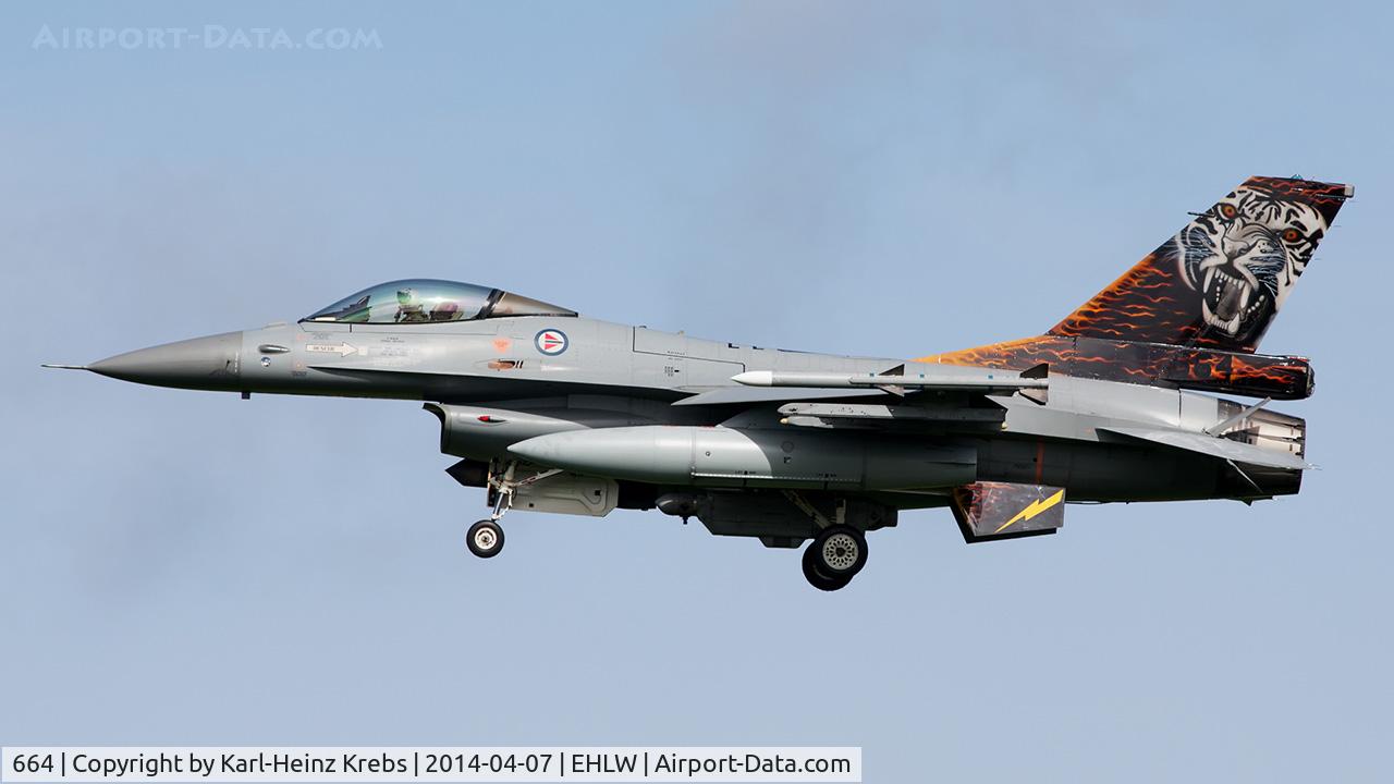664, General Dynamics F-16AM Fighting Falcon C/N 6K-36, Norway Air Force