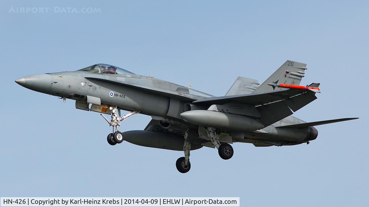 HN-426, McDonnell Douglas F-18C Hornet C/N 1425, Finnish Air Force