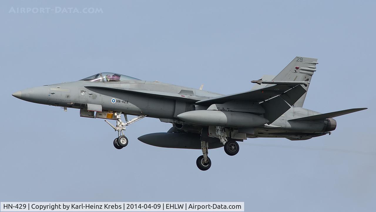 HN-429, McDonnell Douglas F-18C Hornet C/N 1431, Finnish Air Force
