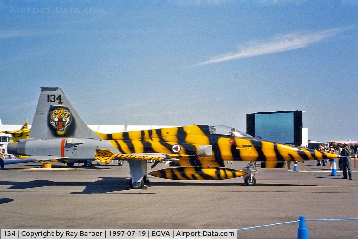 134, 1969 Northrop F-5A Freedom Fighter C/N N.7078, Northrop F-5A Freedom Fighter [N7078] (Royal Norwegian Air Force) RAF Fairford~G 19/07/1997