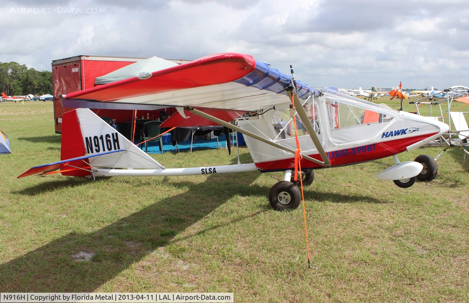 N916H, 2013 CGS Aviation Hawk Arrow II SLSA C/N HAII-316-700E-TRI, Hawk Arrow II