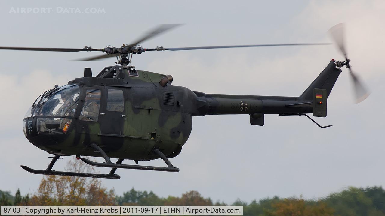 87 03, MBB Bo.105P1M C/N 6103, Germany - Army