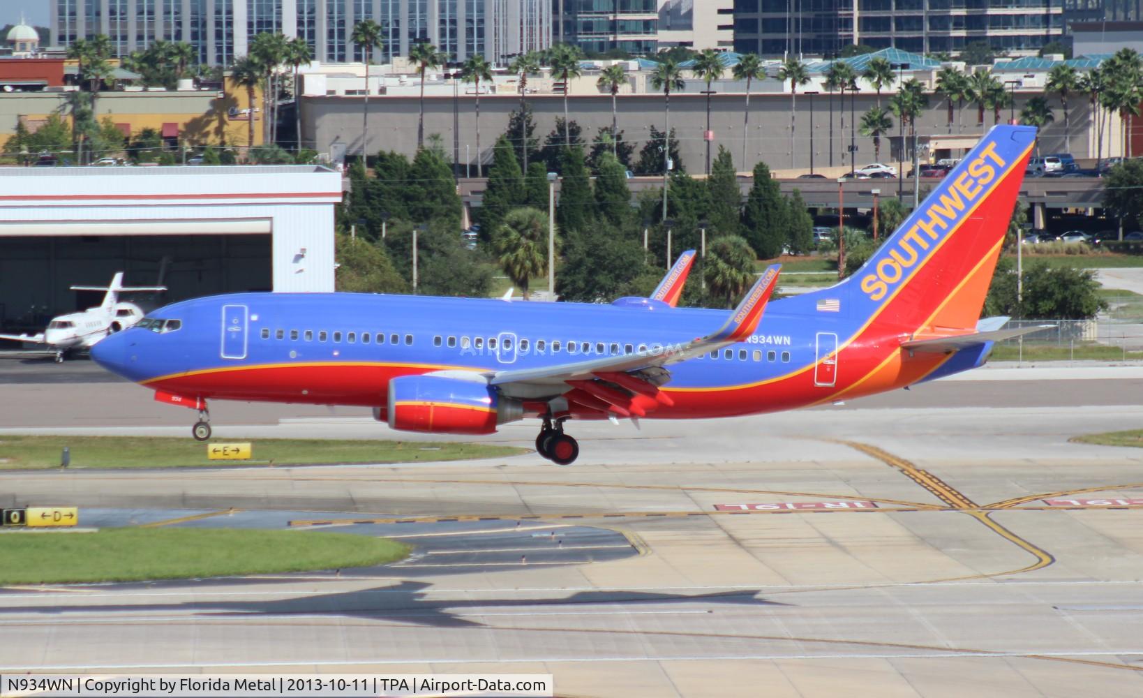 N934WN, 2009 Boeing 737-7H4 C/N 36642, Southwest 737-700