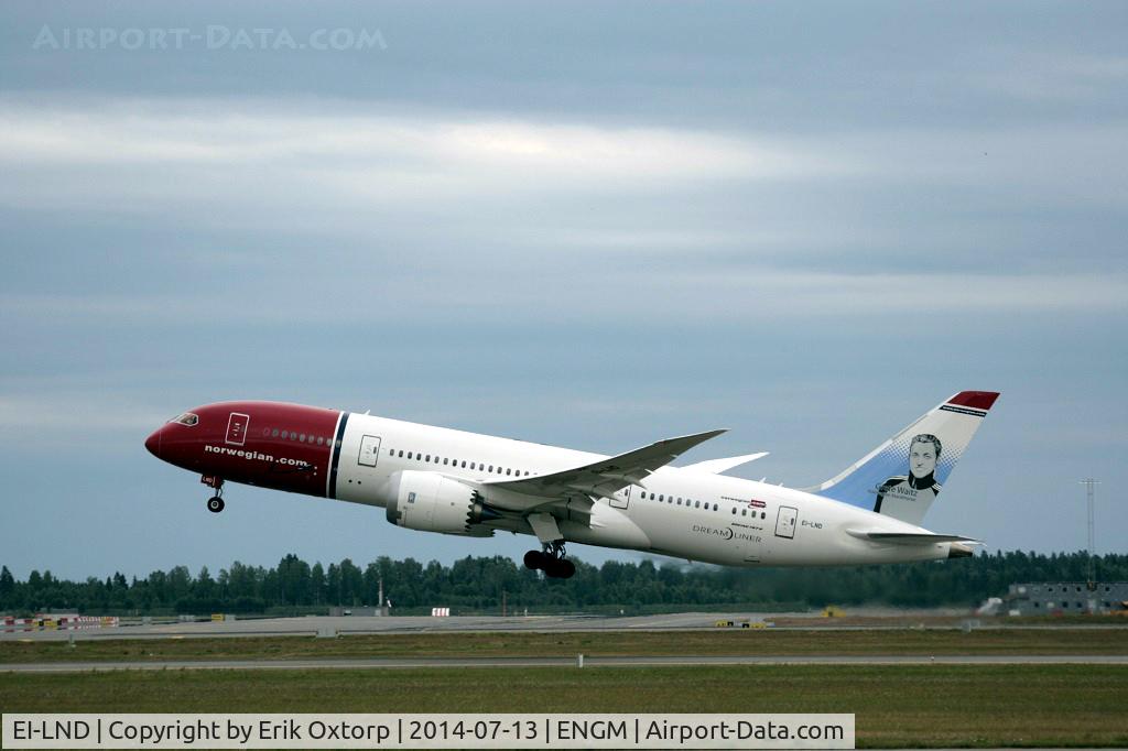 EI-LND, 2014 Boeing 787-8 Dreamliner C/N 35310, EI-LND taking off, OSL