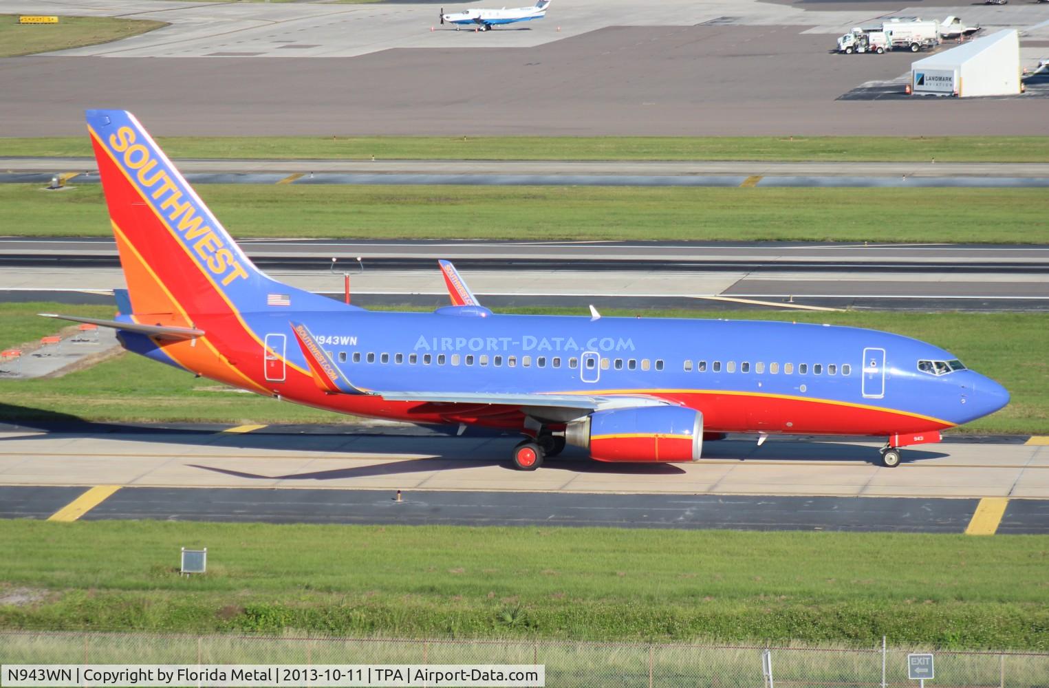 N943WN, 2010 Boeing 737-7H4 C/N 36913, Southwest 737-700