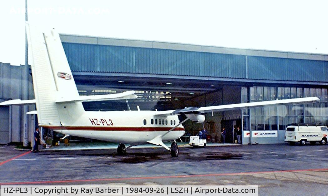 HZ-PL3, 1974 De Havilland Canada DHC-6-300 Twin Otter C/N 424, De Havilland Canada DHC-6-300 Twin Otter [424] Zurich~HB 26/09/1984