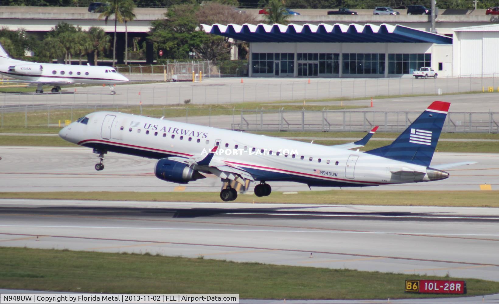 N948UW, 2007 Embraer 190AR (ERJ-190-100IGW) C/N 19000081, US Airways E190