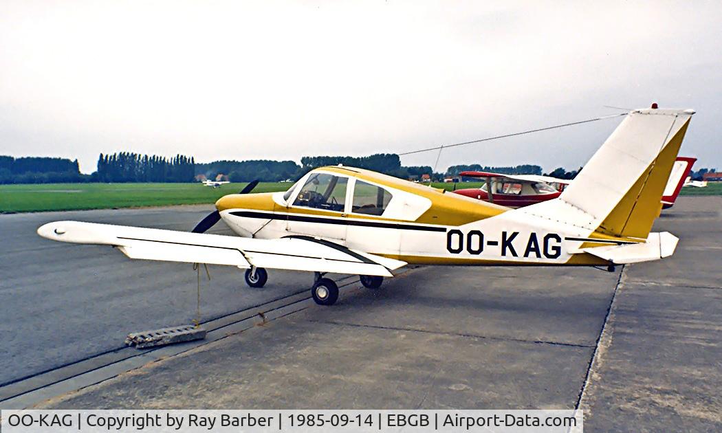 OO-KAG, Gardan GY-80-180 Horizon C/N 211, Gardan GY-80 Horizon 180 [211] Brussels-Grimbergen~OO 14/09/1985. From a slide.
