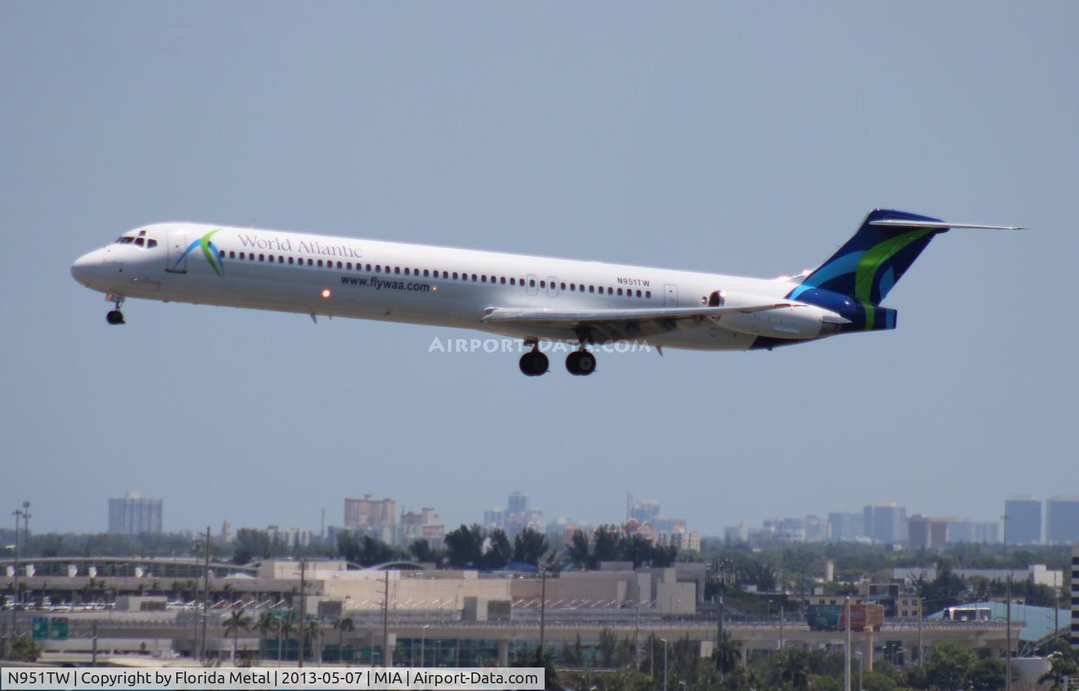N951TW, 1996 McDonnell Douglas MD-83 (DC-9-83) C/N 53470, World Atlantic MD-83