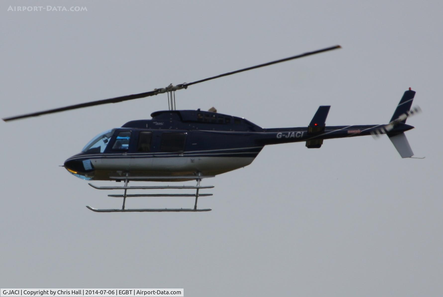 G-JACI, 2008 Bell 206L-4 LongRanger IV LongRanger C/N 52381, being used for ferrying race fans to the British F1 Grand Prix at Silverstone