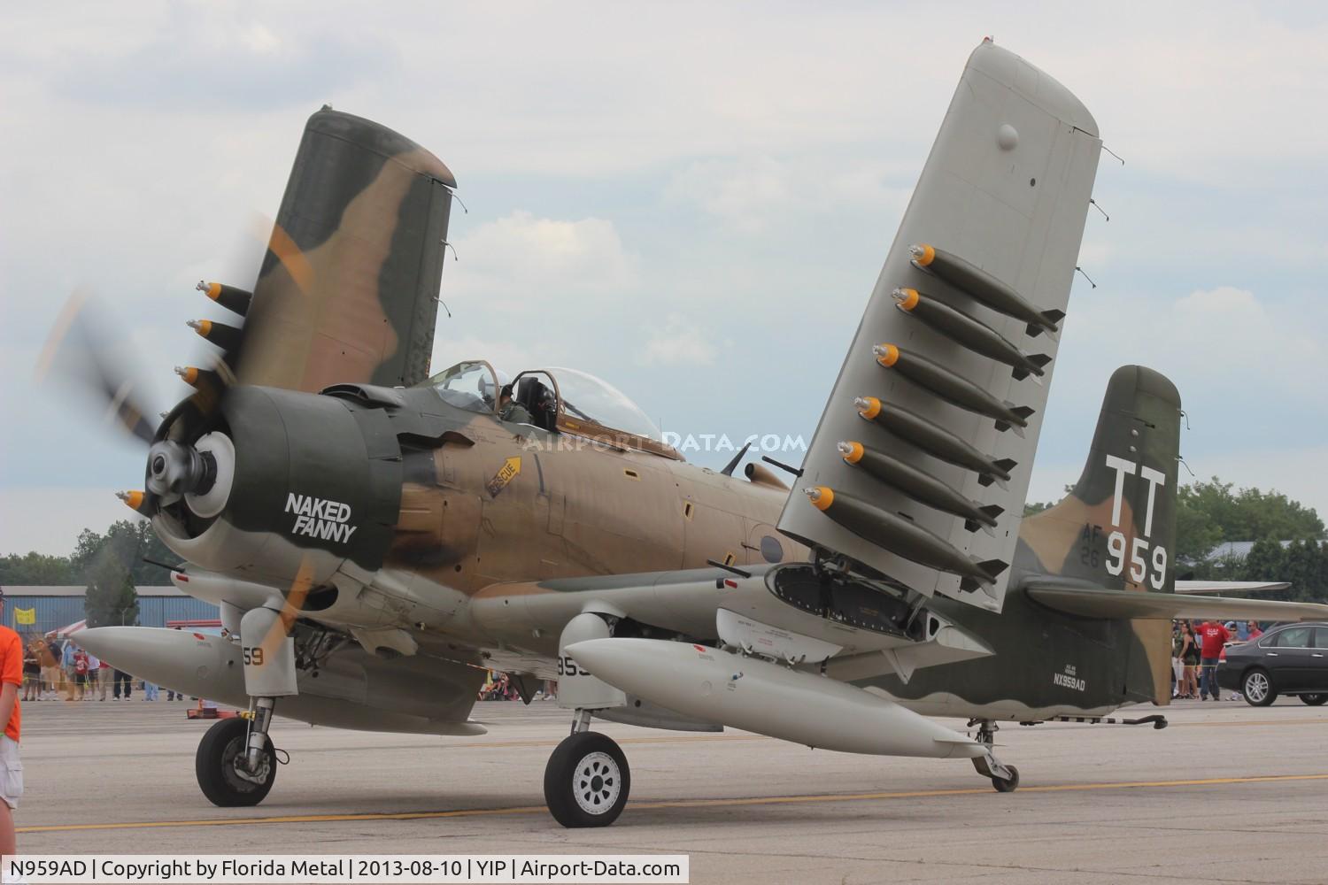 N959AD, Douglas A-1D Skyraider (AD-4NA) C/N 7759, AD-4 Skyraider