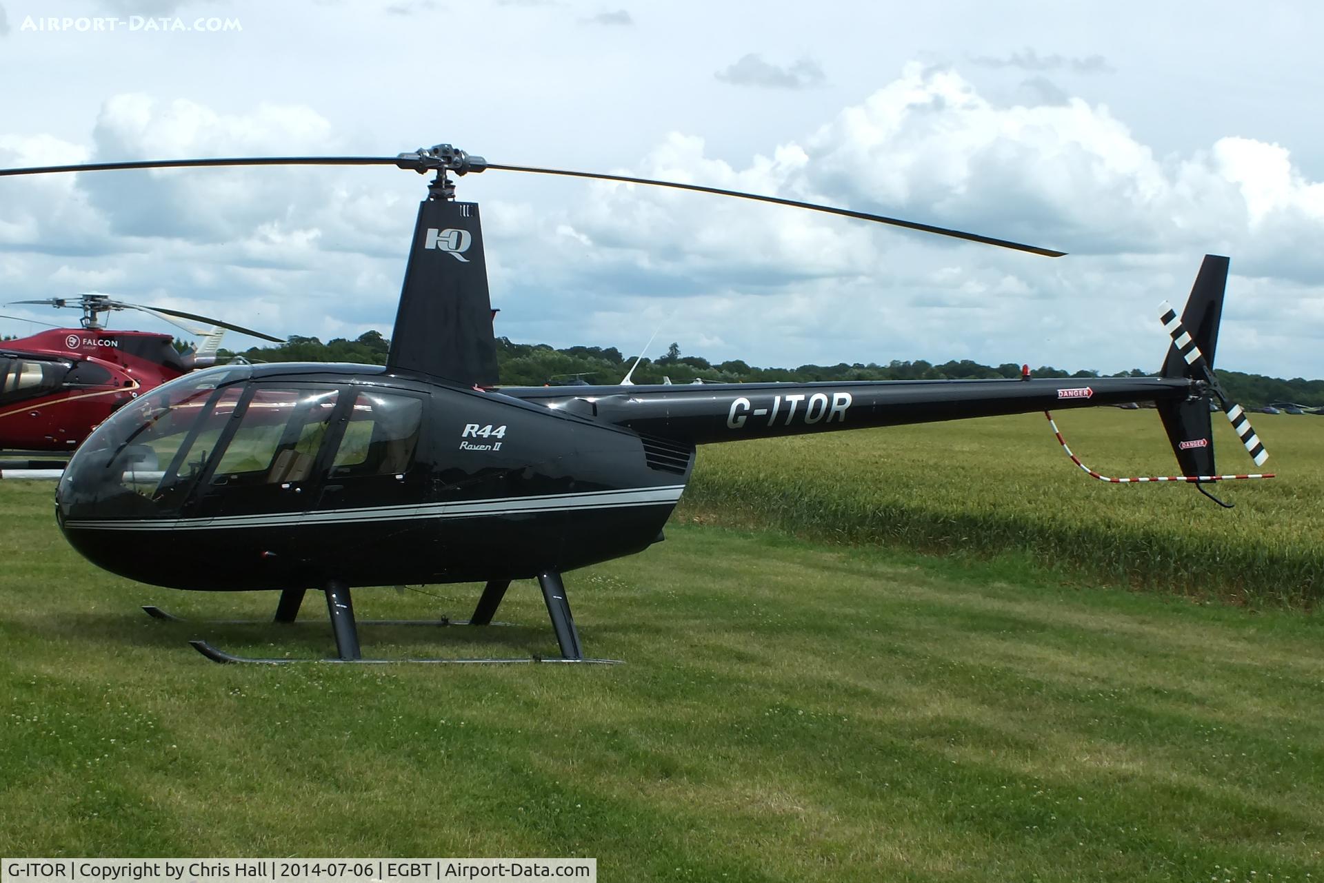 G-ITOR, 2006 Robinson R44 Raven II C/N 11498, ferrying race fans to the British F1 Grand Prix at Silverstone