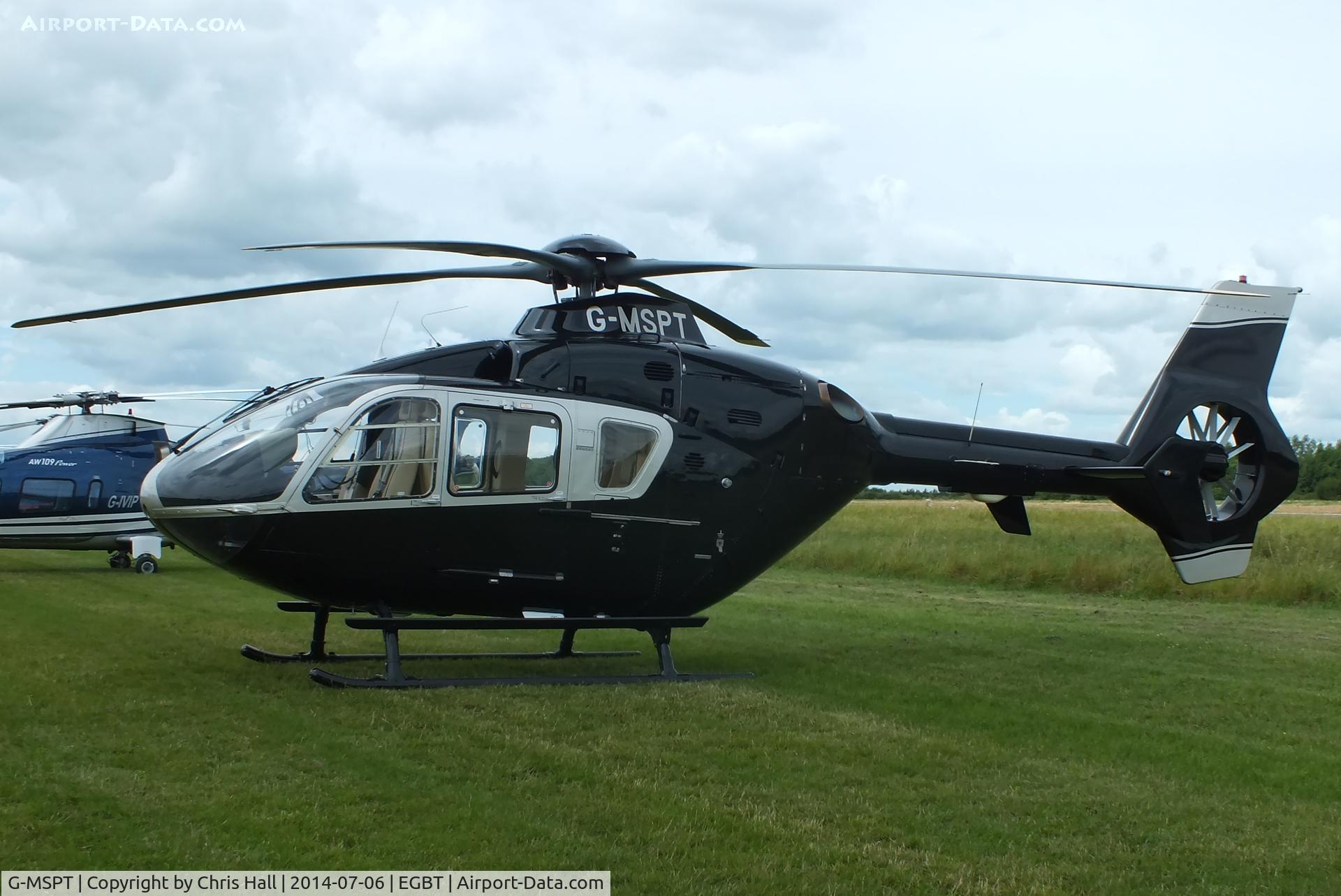 G-MSPT, 2004 Eurocopter EC-135T-2 C/N 0361, ferrying race fans to the British F1 Grand Prix at Silverstone