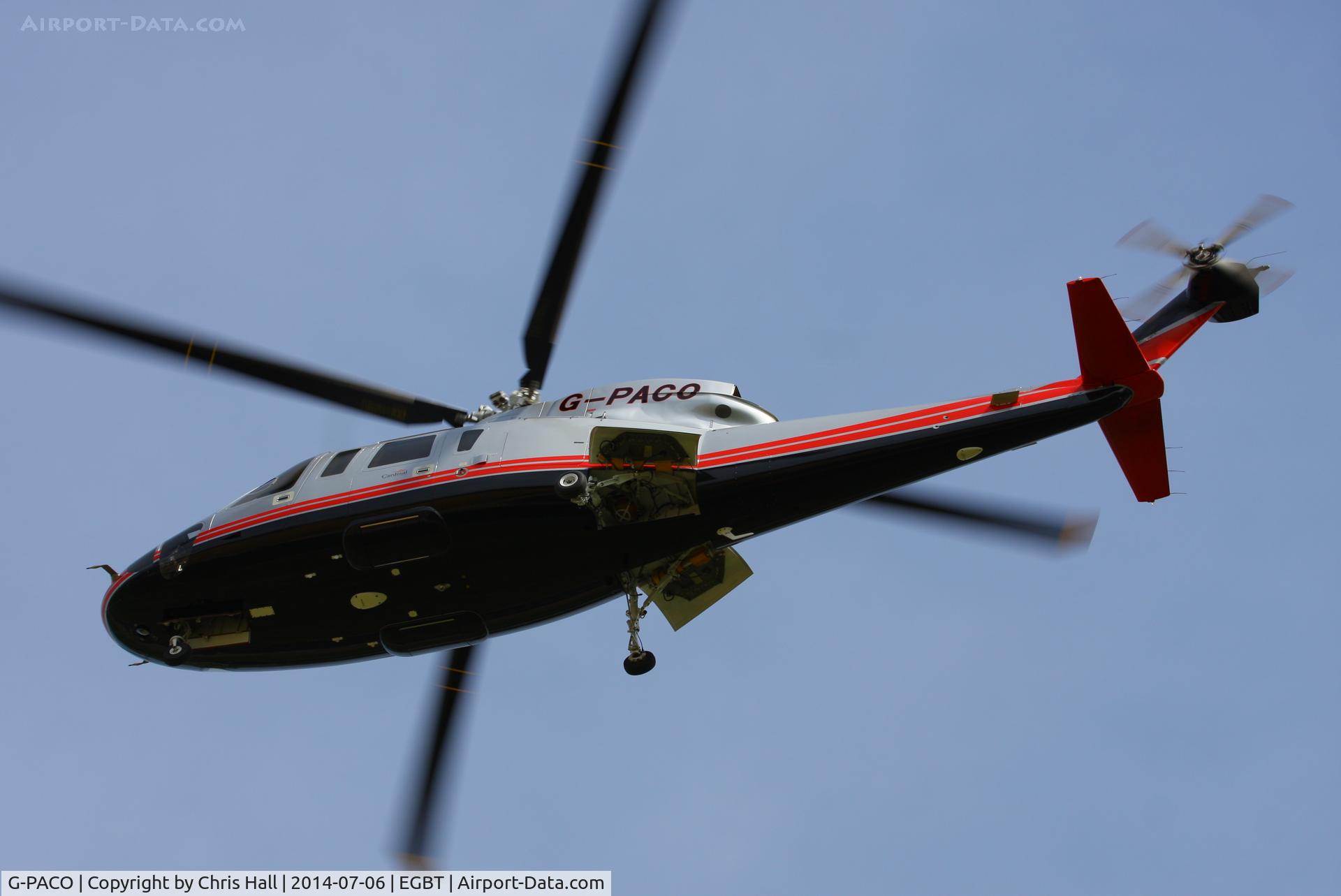 G-PACO, 2009 Sikorsky S-76C C/N 760782, ferrying race fans to the British F1 Grand Prix at Silverstone