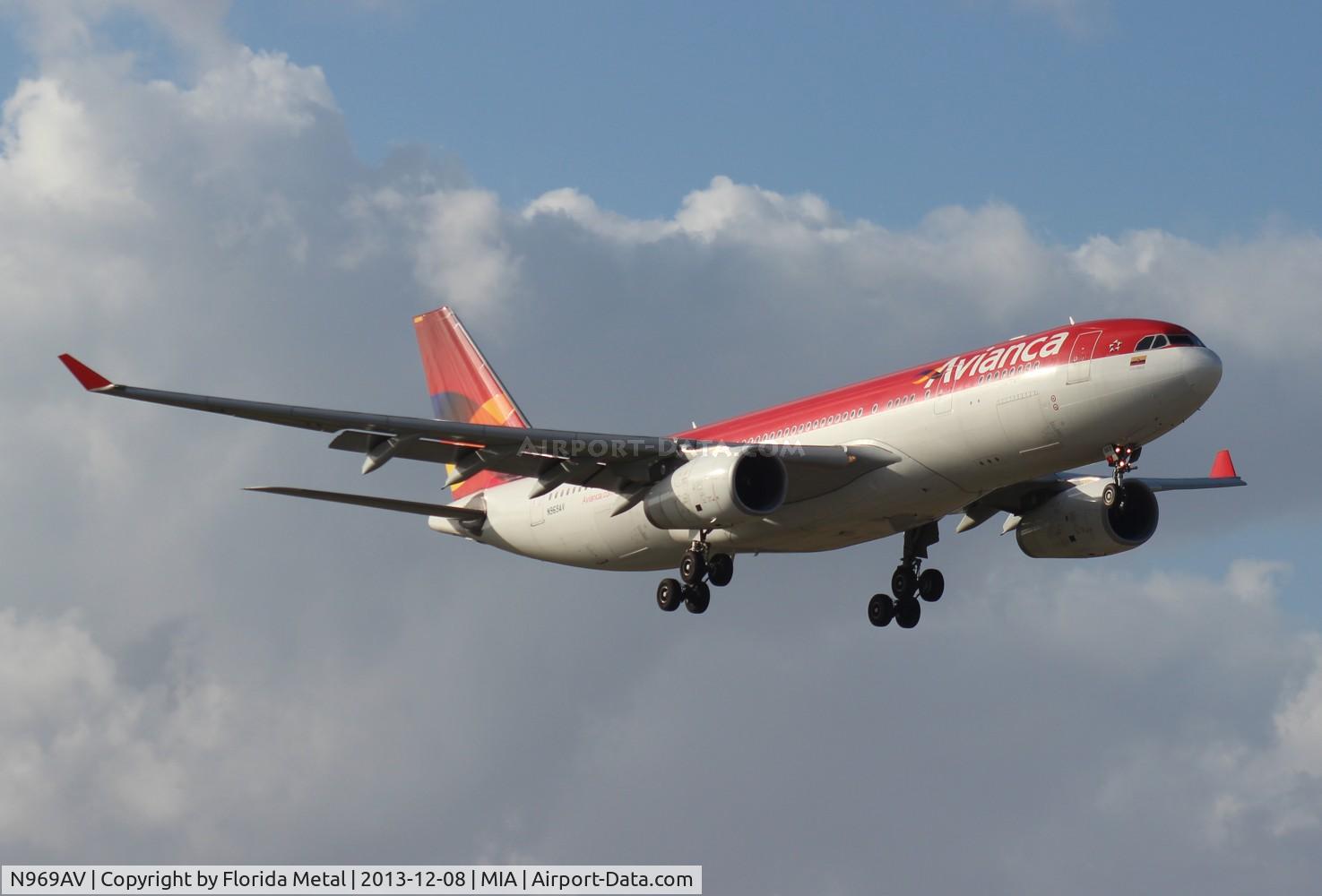 N969AV, 2009 Airbus A330-243 C/N 1016, Avianca A330-200