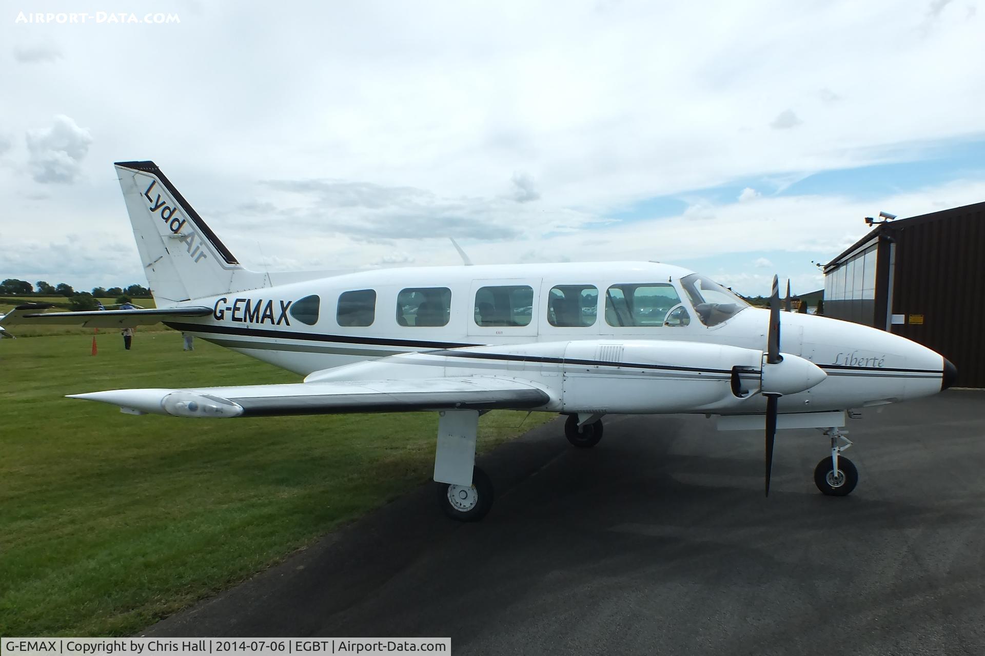 G-EMAX, 1979 Piper PA-31-350 Chieftain C/N 31-7952029, bringing race fans to the British F1 Grand Prix at Silverstone