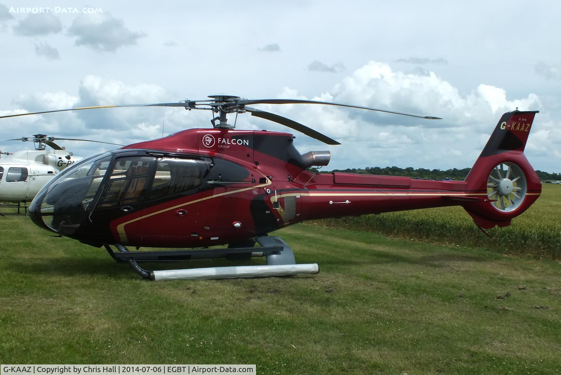 G-KAAZ, 2009 Eurocopter EC-130B-4 (AS-350B-4) C/N 4716, ferrying race fans to the British F1 Grand Prix at Silverstone