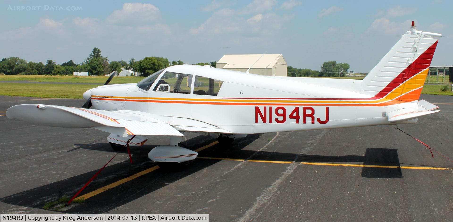 N194RJ, 1966 Piper PA-28-180 Cherokee C/N 28-2760, Piper PA-28-180 Cherokee on the ramp in Paynesville, MN.