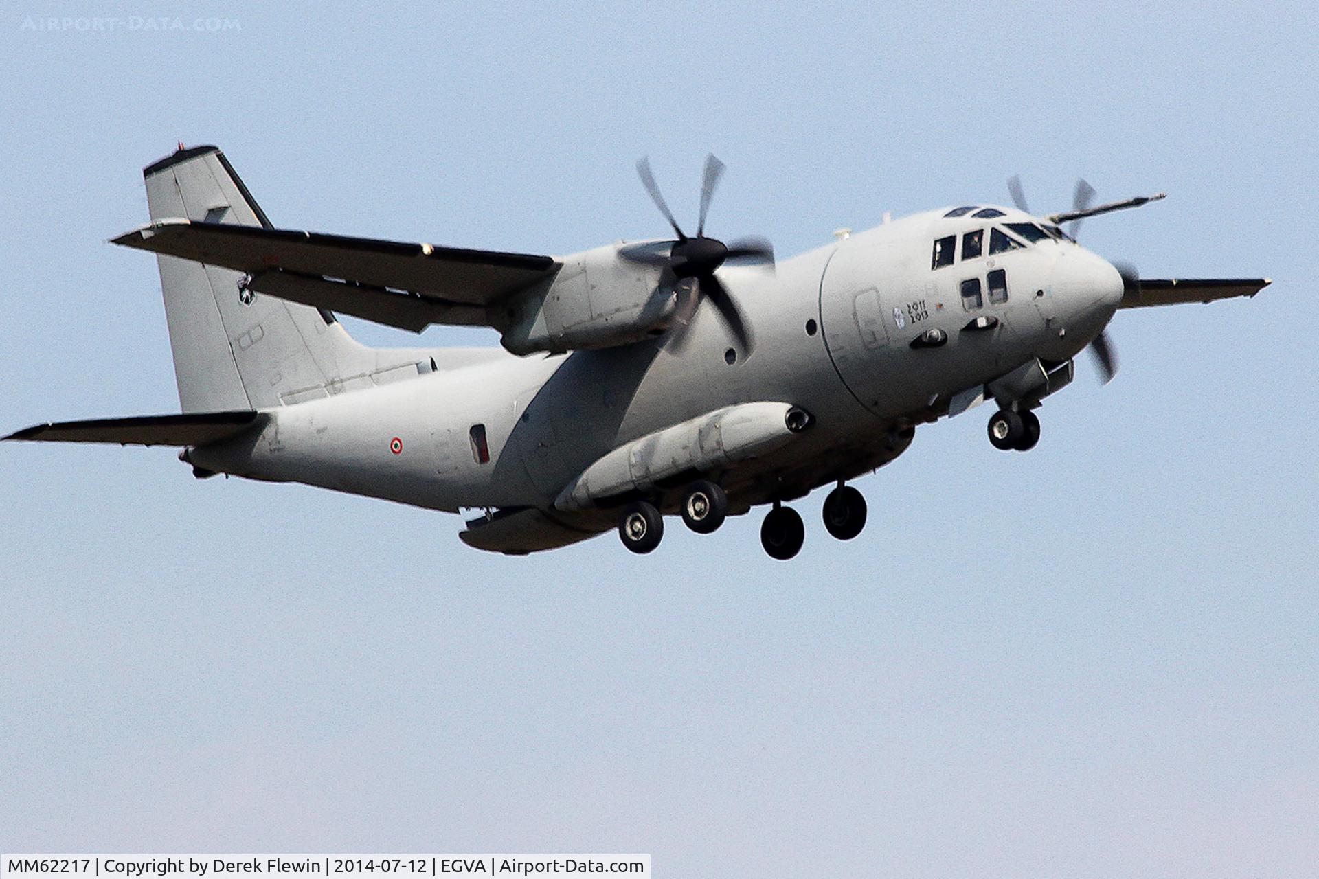 MM62217, 2007 Alenia C-27J Spartan C/N 4116, RIAT 2014, C-27J Spartan, 311° Gruppo/RSV Italian Air Force, low fly by, runway 27 at EGVA.