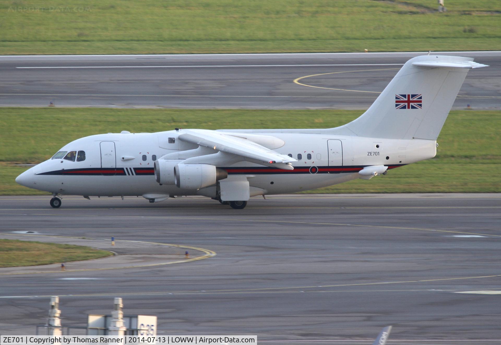 ZE701, 1985 British Aerospace BAe.146 CC.2 C/N E1029, Royal Air Force BAe146