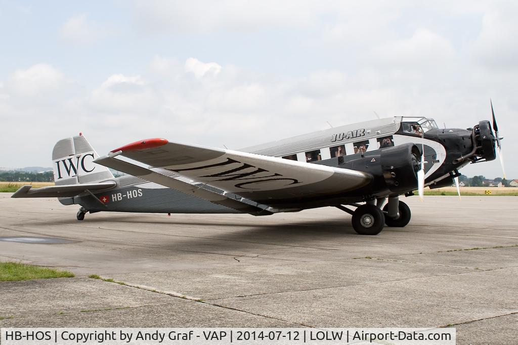 HB-HOS, 1939 Junkers Ju-52/3m g4e C/N 6580, JU Air JU-52