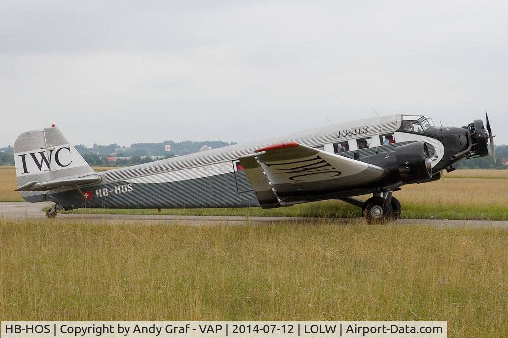 HB-HOS, 1939 Junkers Ju-52/3m g4e C/N 6580, JU Air JU-52
