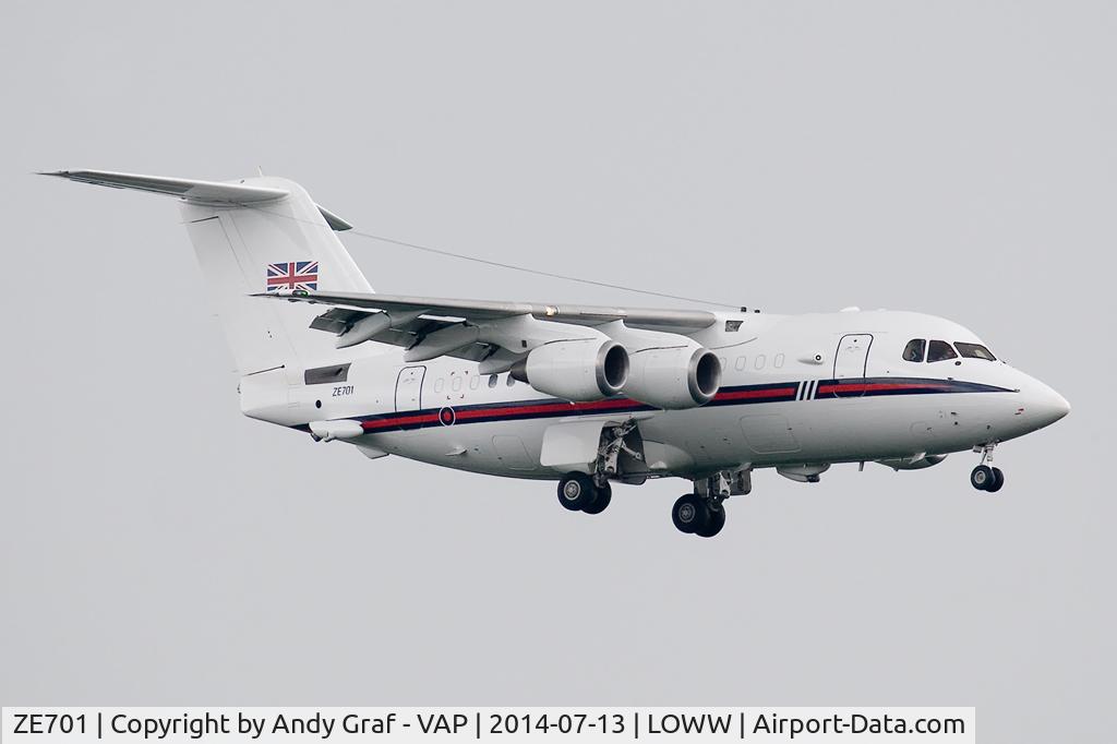 ZE701, 1985 British Aerospace BAe.146 CC.2 C/N E1029, RAF Bae146