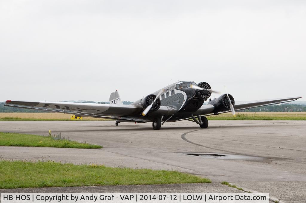 HB-HOS, 1939 Junkers Ju-52/3m g4e C/N 6580, JU Air JU-52