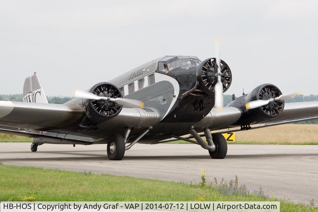 HB-HOS, 1939 Junkers Ju-52/3m g4e C/N 6580, JU Air JU-52
