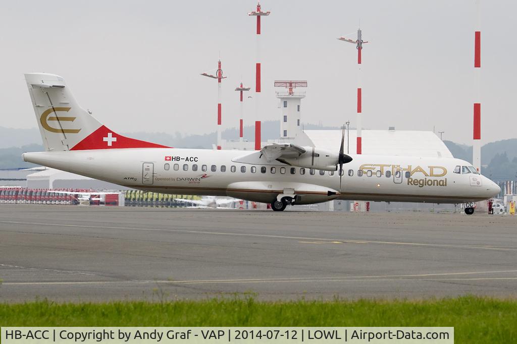 HB-ACC, 2001 ATR 72-212A C/N 664, Ethiad Regional ATR72