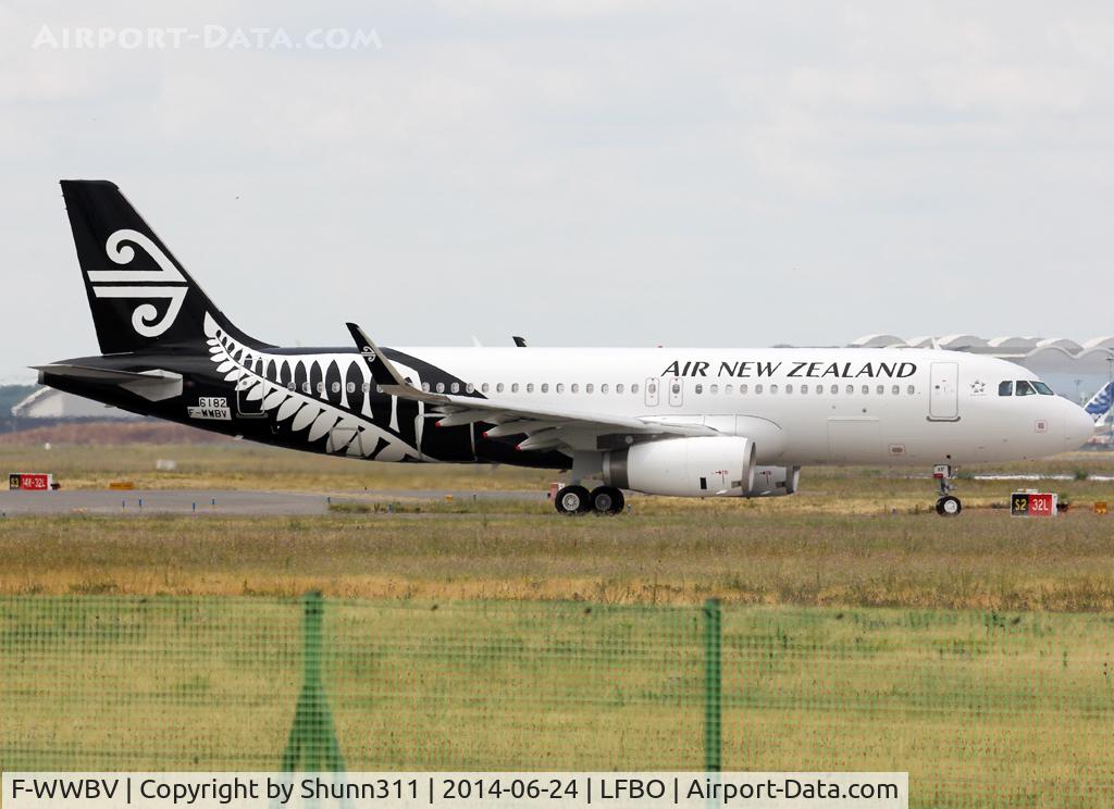 F-WWBV, 2014 Airbus A320-232 C/N 6182, C/n 6182 - To be ZK-OXF in All Blacks c/s