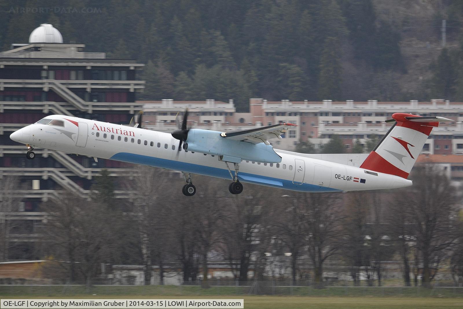 OE-LGF, 2002 De Havilland Canada DHC-8-402Q Dash 8 C/N 4068, Austrian (Tyrolean)