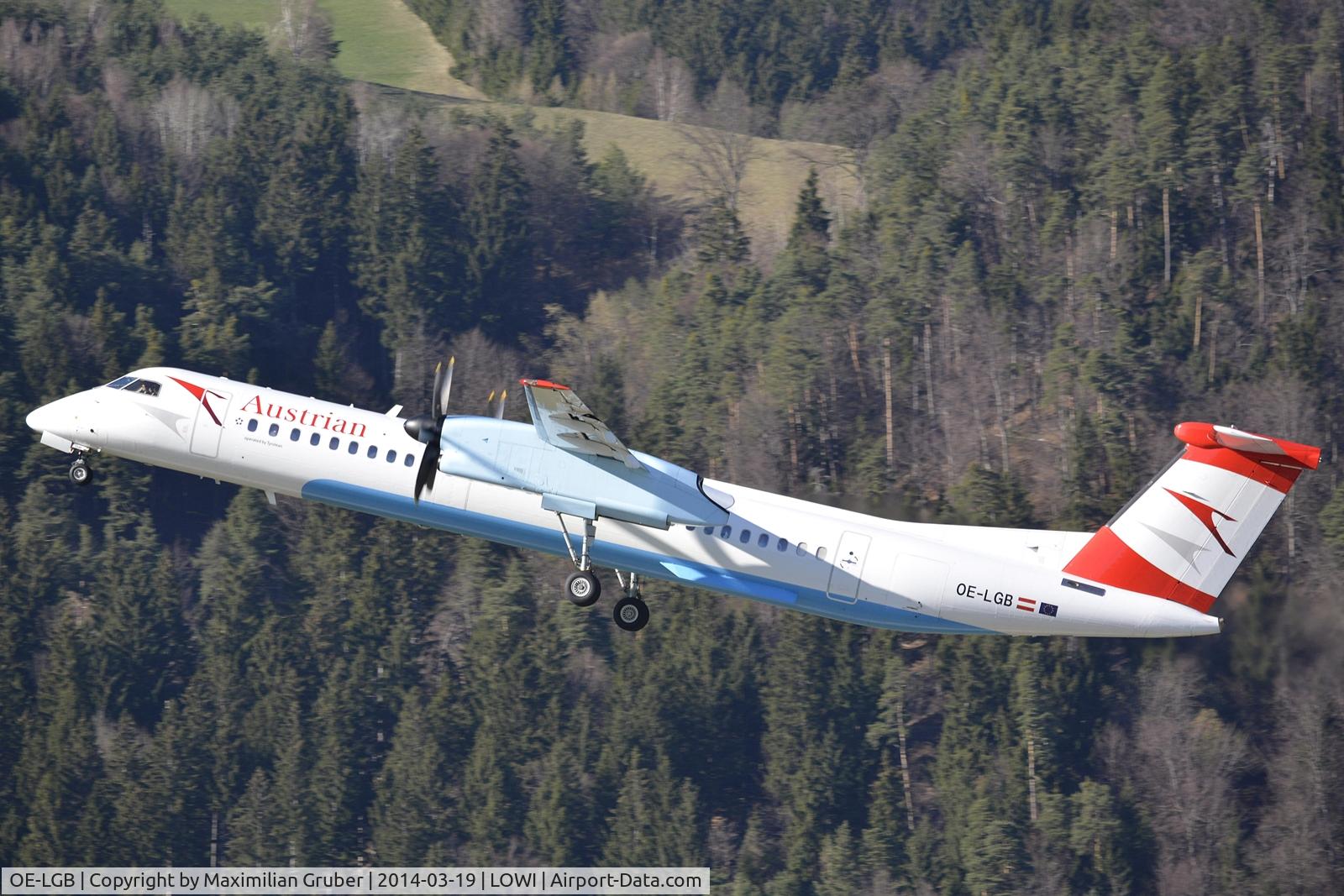 OE-LGB, 1999 De Havilland Canada DHC-8-402Q Dash 8 C/N 4015, Austrian (Tyrolean)