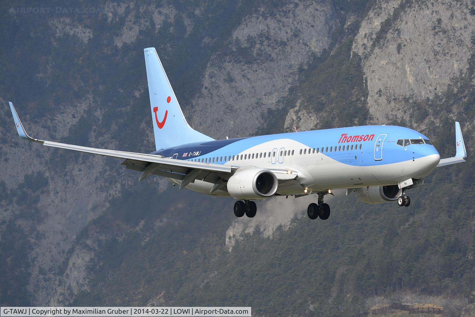 G-TAWJ, 2012 Boeing 737-8K5 C/N 38108, Thomson Airways