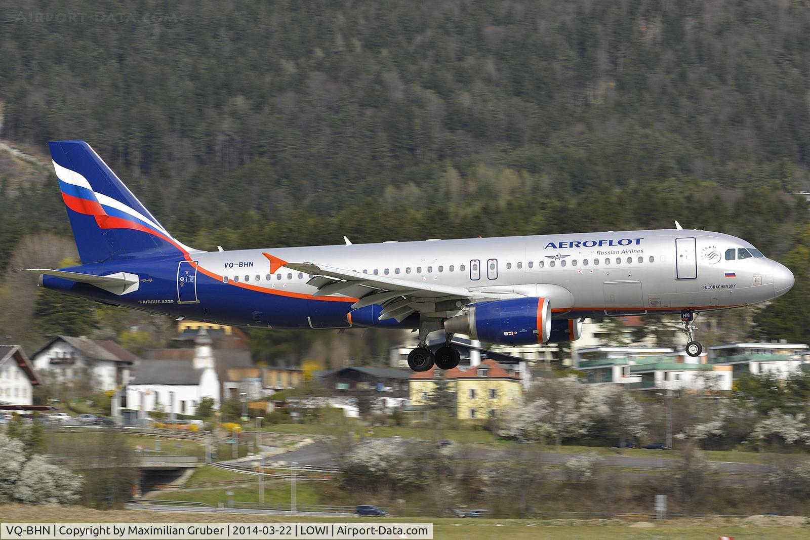 VQ-BHN, 2010 Airbus A320-214 C/N 4498, Aeroflot