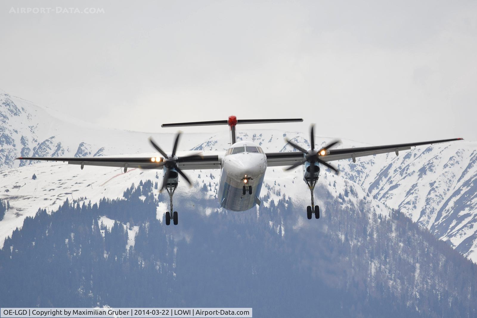 OE-LGD, 2000 De Havilland Canada DHC-8-402Q Dash 8 C/N 4027, Austrian (Tyrolean)