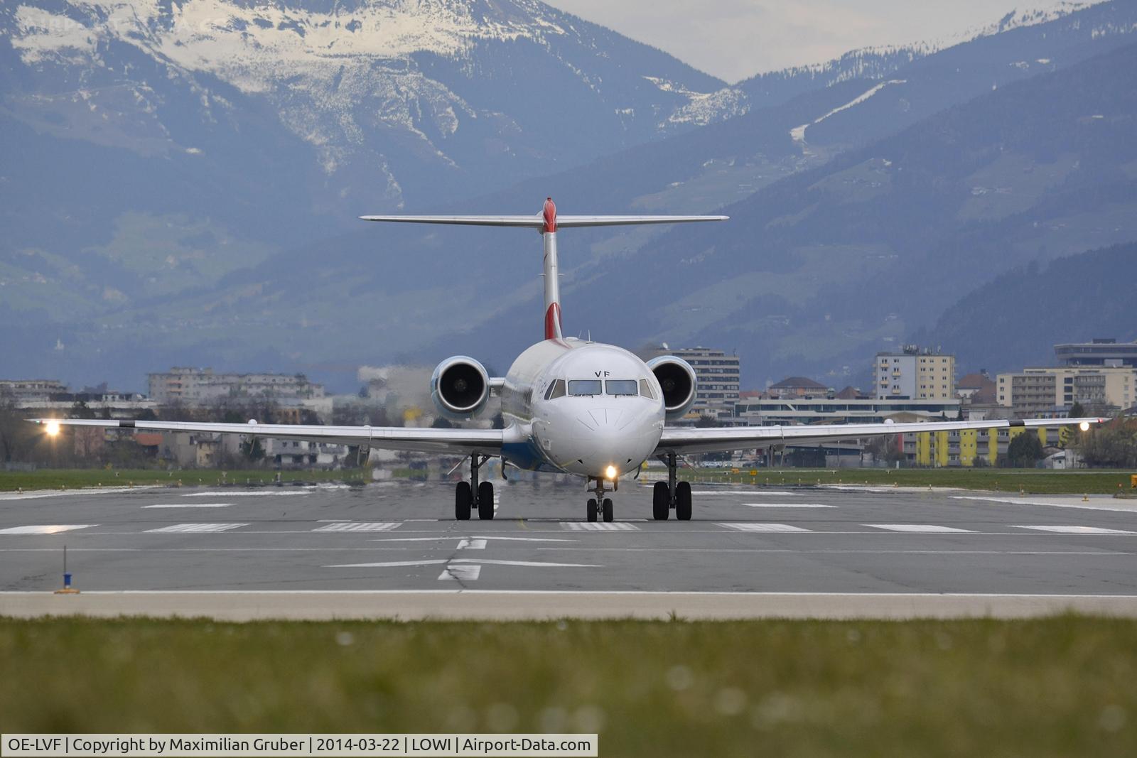 OE-LVF, 1993 Fokker 100 (F-28-0100) C/N 11483, Austrian (Tyrolean)