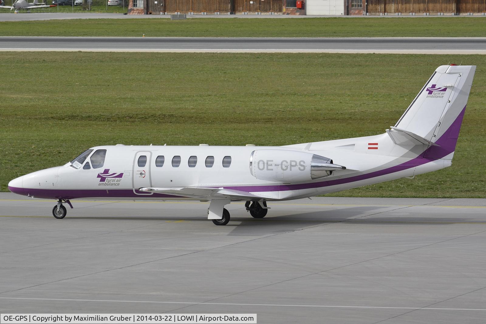 OE-GPS, 1998 Cessna 550 Citation Bravo C/N 550-0837, Tyrol Air Ambulance