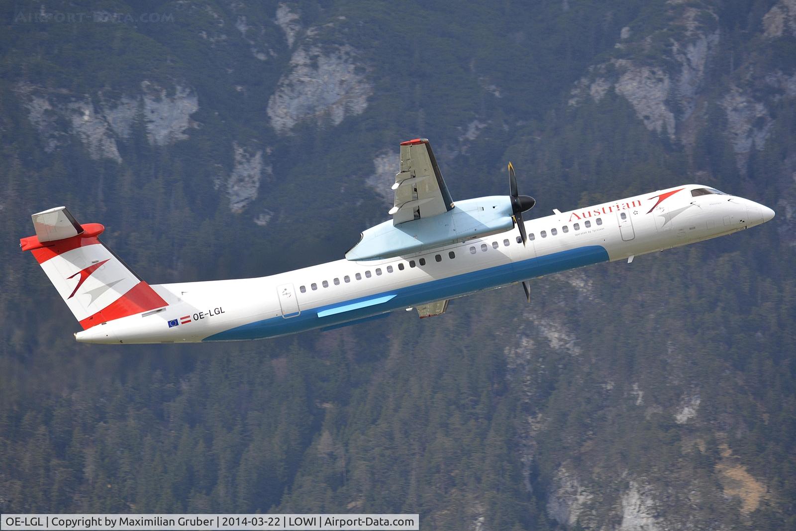 OE-LGL, 2010 De Havilland Canada DHC-8-402Q Dash 8 C/N 4310, Austrian (Tyrolean)