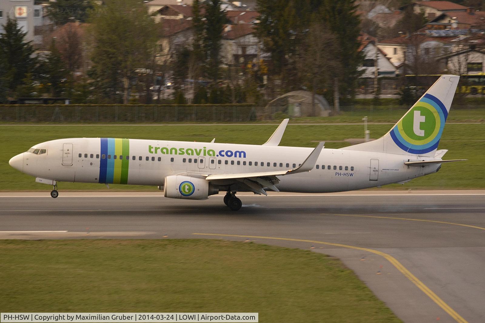 PH-HSW, 2009 Boeing 737-8K2 C/N 37160, Transavia